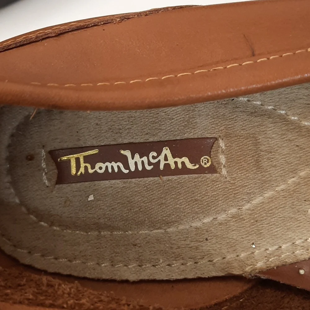 Thom McAn Tan Buckle Loafers Size 10 W - Picture 5 of 9